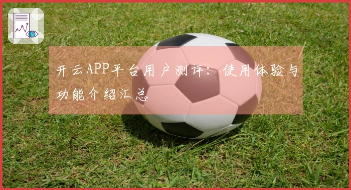 开云APP平台用户测评：使用体验与功能介绍汇总